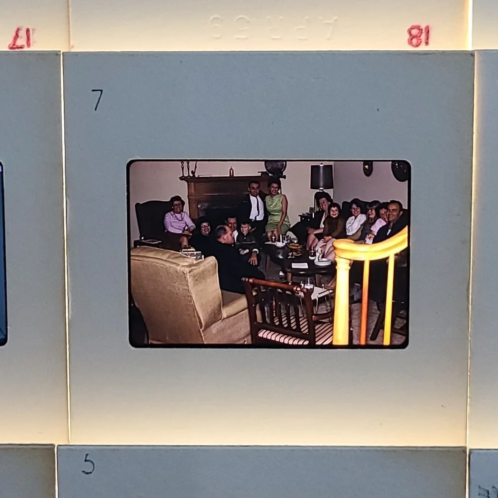 Lot of 30 Slides Party‎ Christmas People Gatherings 1968